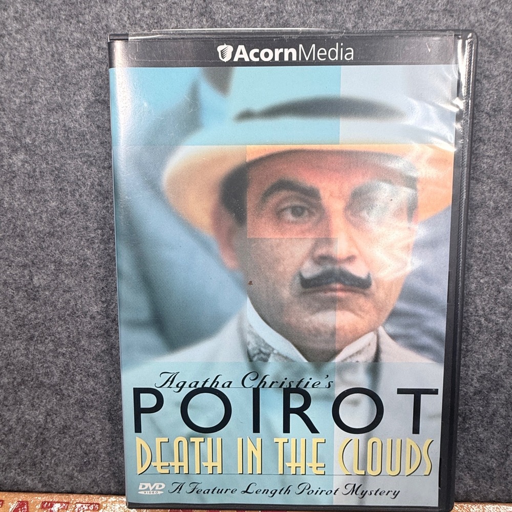 Agatha Christie Poirot Death in the Clouds DVD David Suchet Acorn Media Mystery